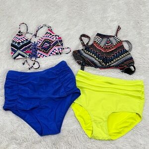 🎾 Bundle of 2 High Rise Bikinis Size S/M